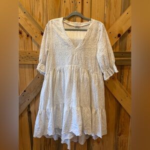 Sundance White Eyelet Tunic dress